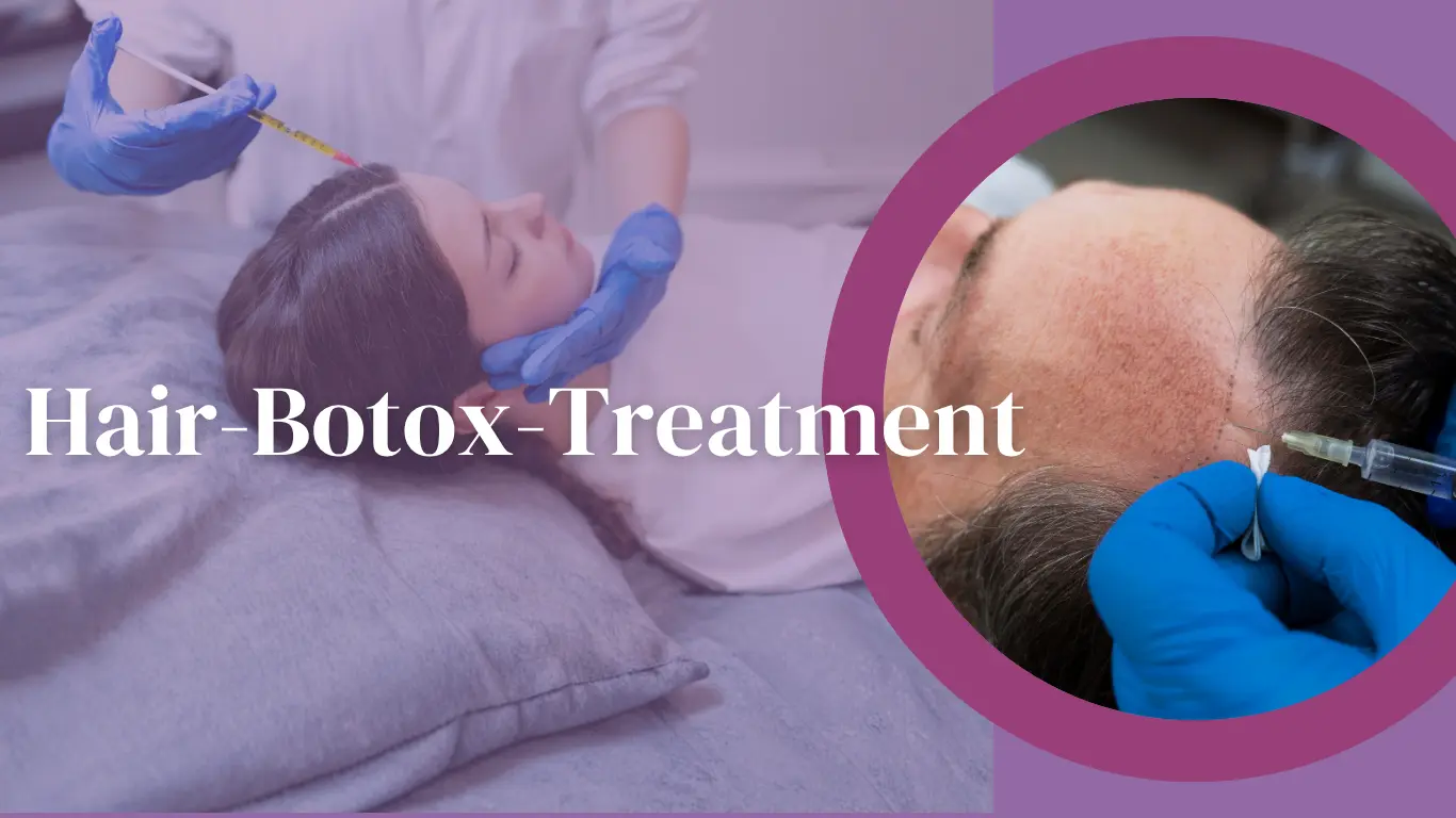 Hair Botox treatment results showing smooth, shiny, frizz-free hair transformation