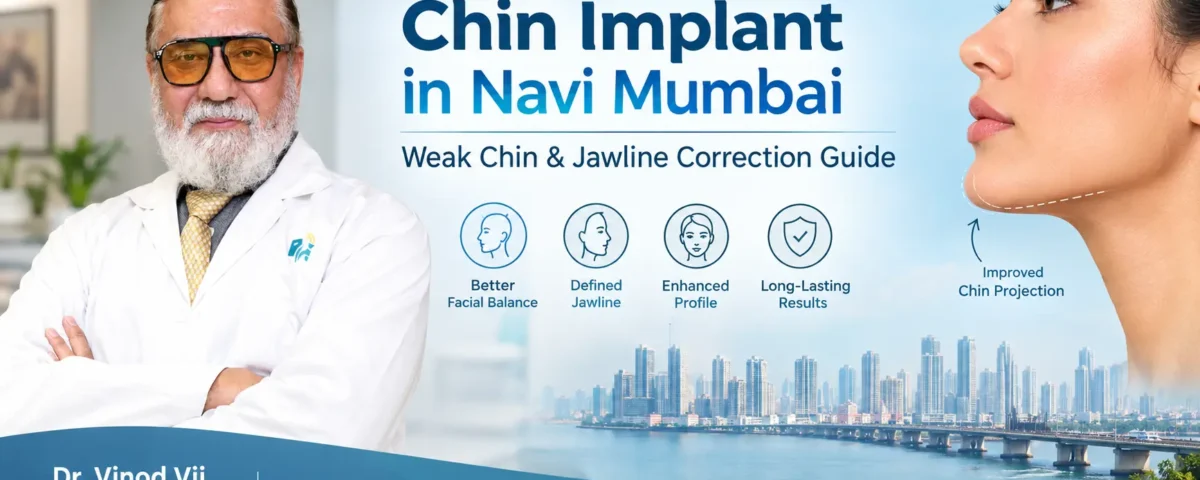 Chin implant in Navi Mumbai for weak chin and jawline correction