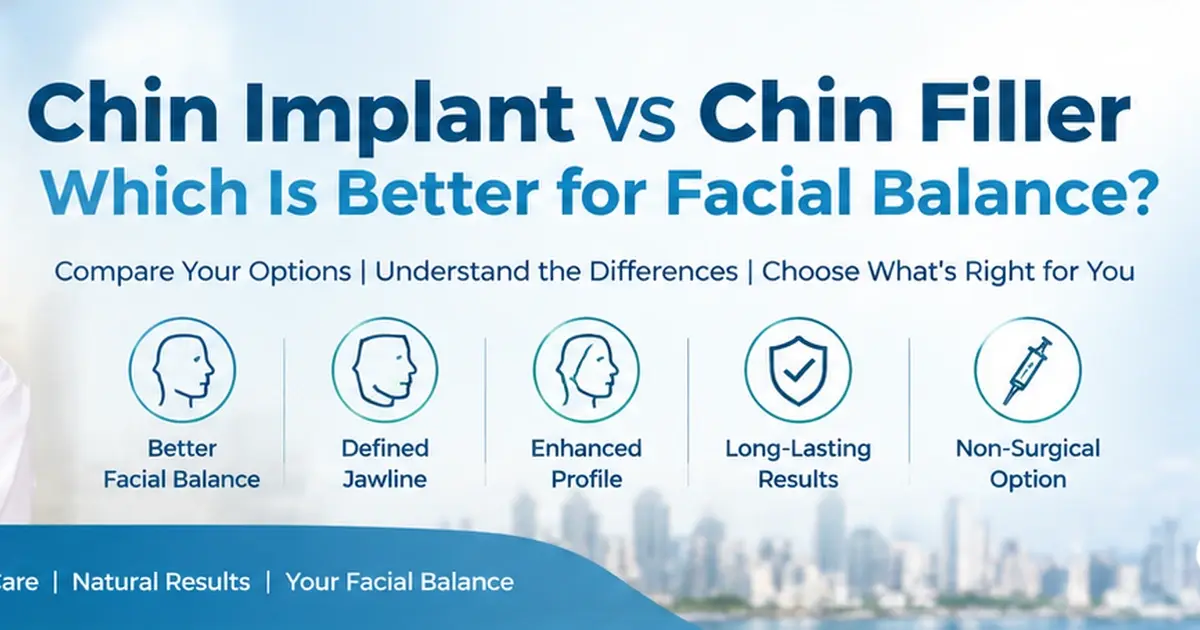 Chin implant vs chin filler in Navi Mumbai for facial balance