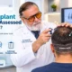 Dr. Vinod Vij assessing the hair transplant donor area, donor hair density and safe donor zone in Navi Mumbai.